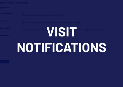 New Plugin: Visit Notifications